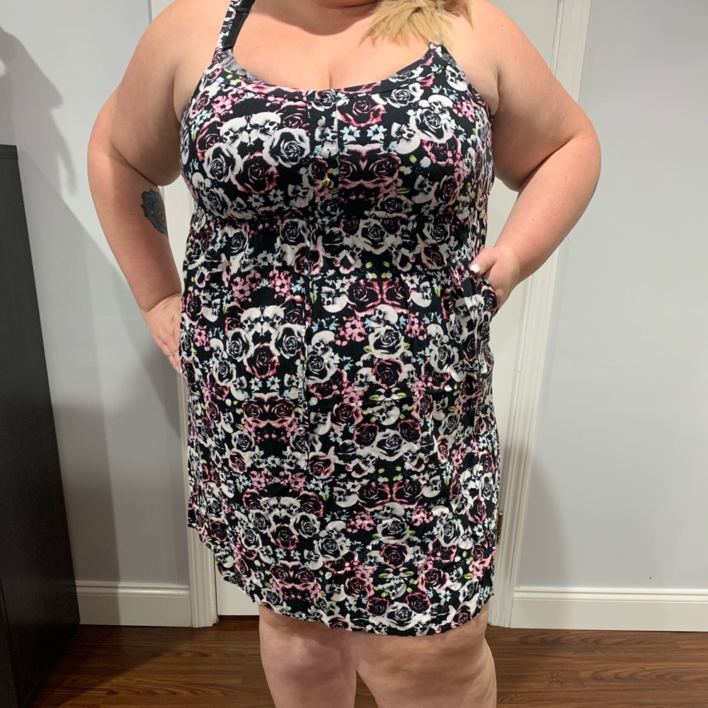 Skull print sundress